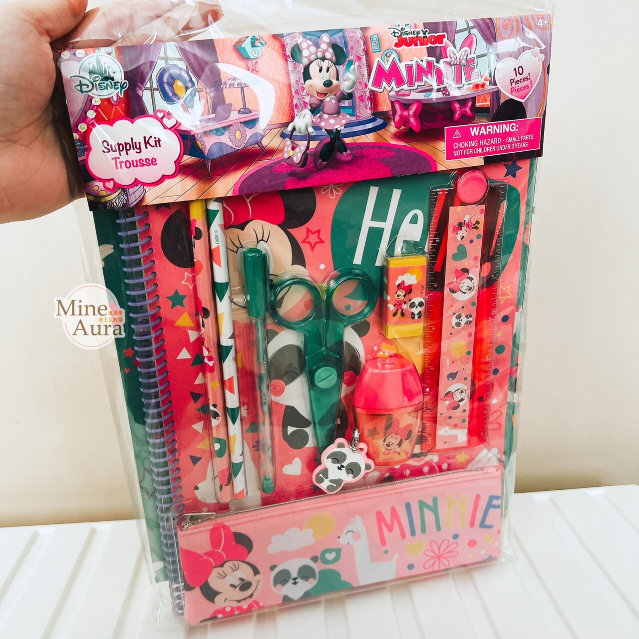 (全新NG品現貨) 米妮 Minnie 文具包 文具組 文具用品 -上海迪士尼商店