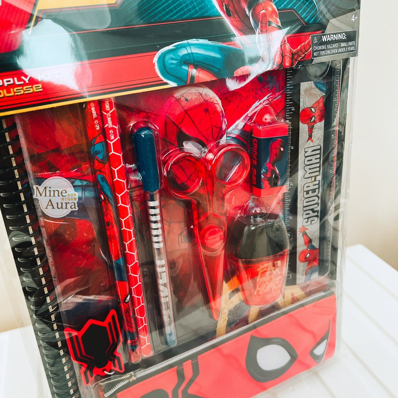 (全新NG品現貨) 蜘蛛人 Spider-Man 文具包 文具組 文具用品 漫威 Marvel -上海迪士尼商店