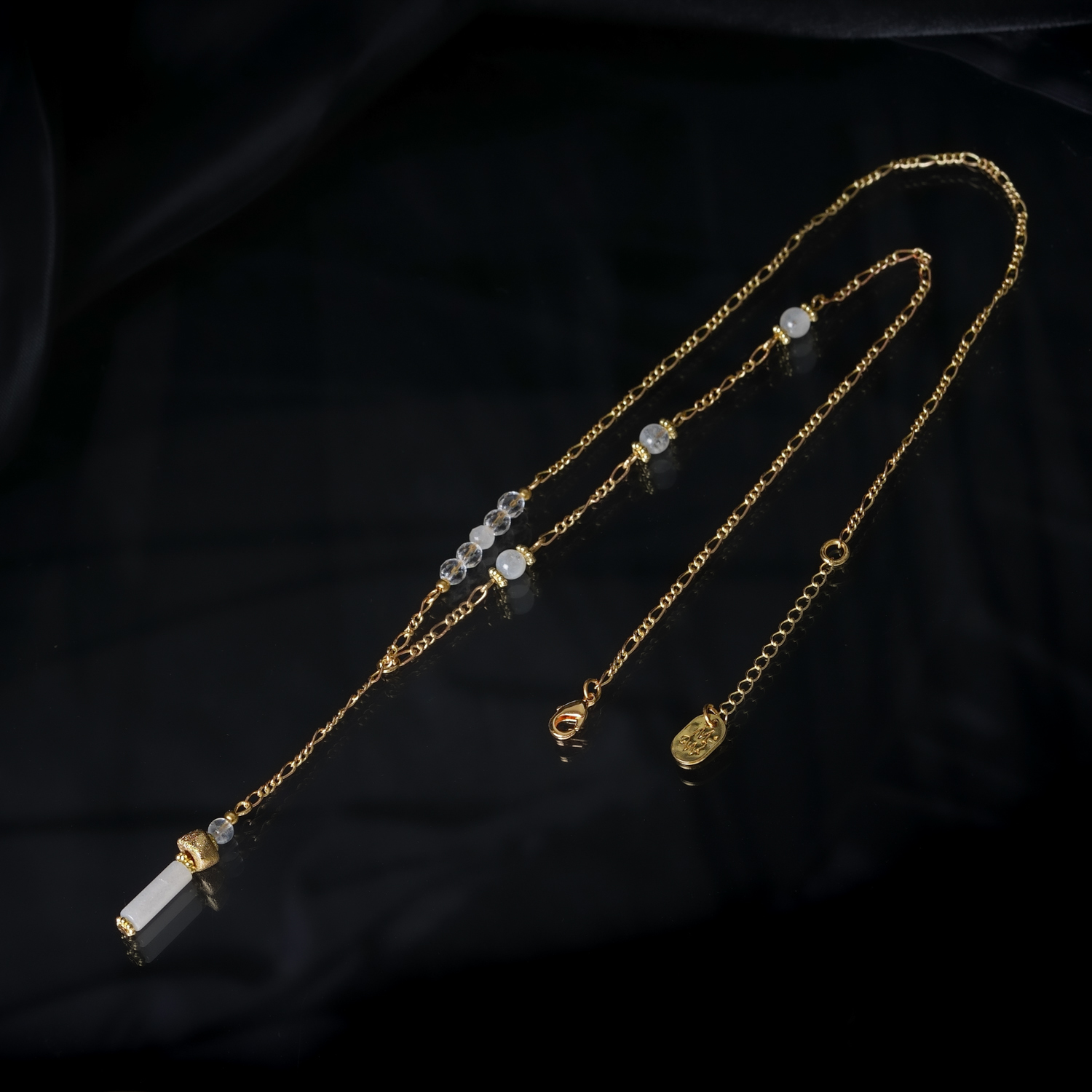 空白狀態｜漢白玉白月光項鍊 N0062