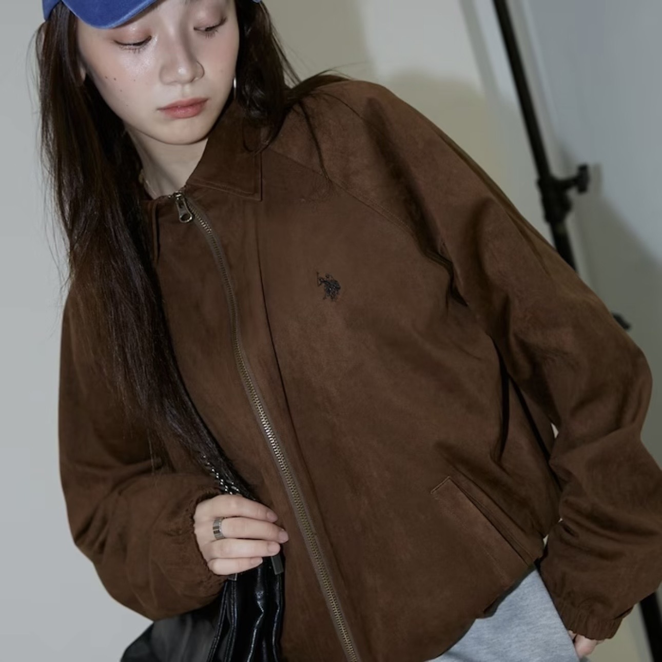 U.S. POLO ASSN. x PUBLUX 絨面 仿麂皮 雙拉鍊 夾克 外套 日本代購