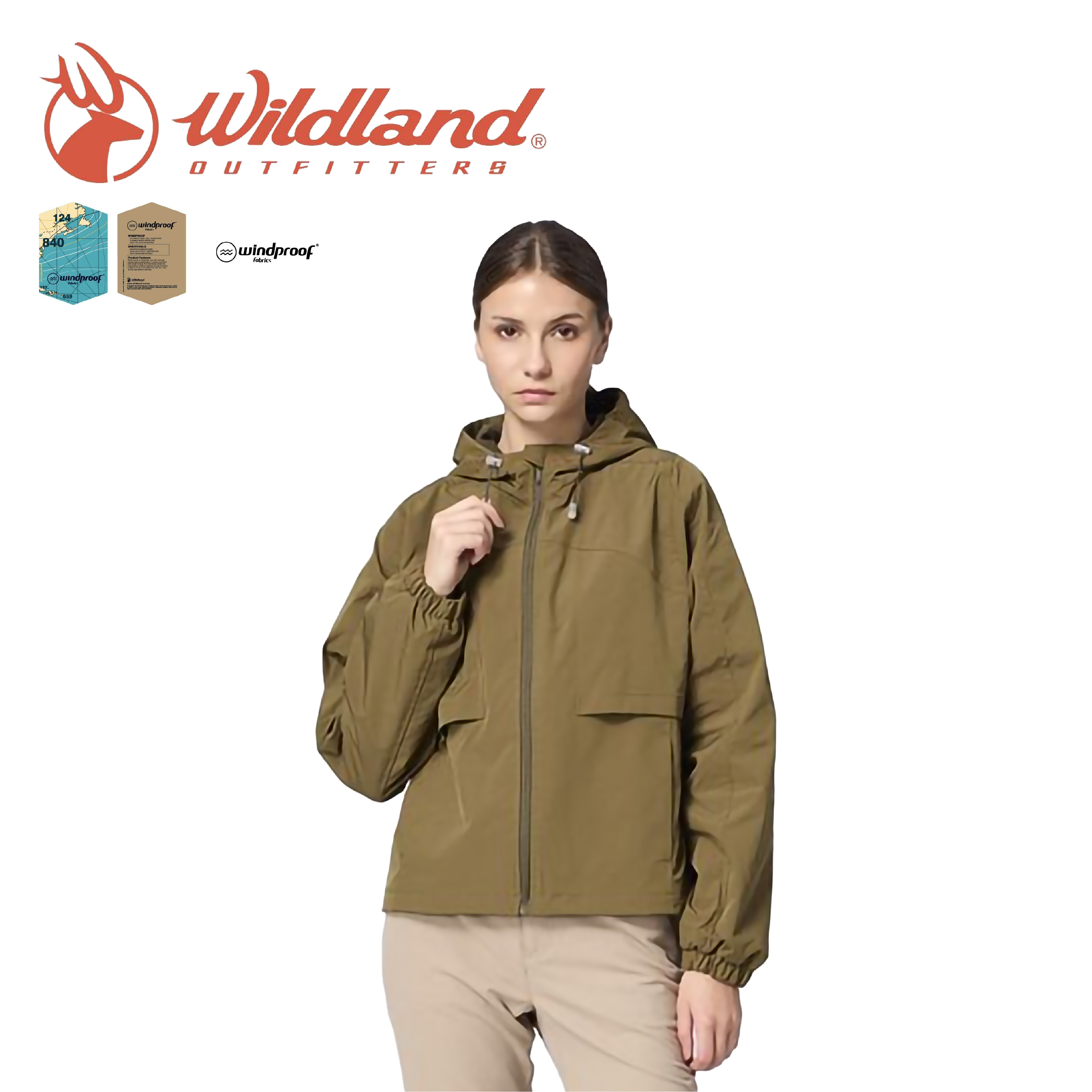 Wildland 荒野 山系防潑短版寬鬆外套 女款 (2色) 04WB32921