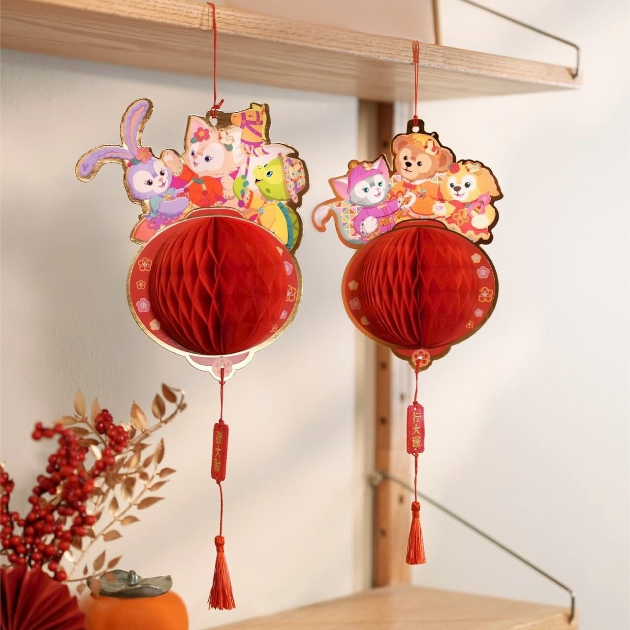 2026 新春限定 達菲 Duffy 與好友們 福多好運 造型 掛飾組 -香港迪士尼樂園