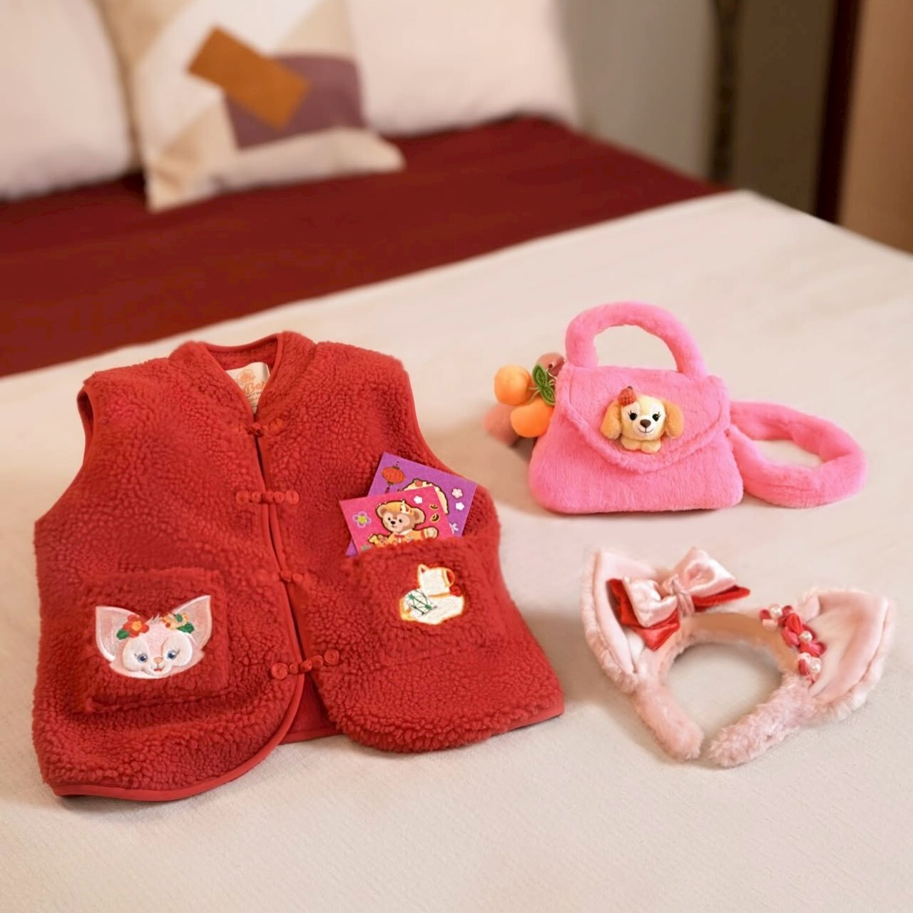 2026 新春限定 玲娜貝兒 LinaBell 兒童 紅色 背心 -香港迪士尼樂園