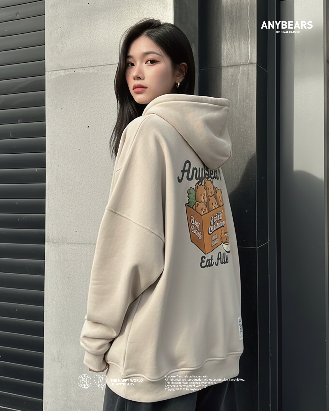 AB-CLS®炸雞熊重磅刷毛帽T-C09 Fried Chicken BEAR Hoodie