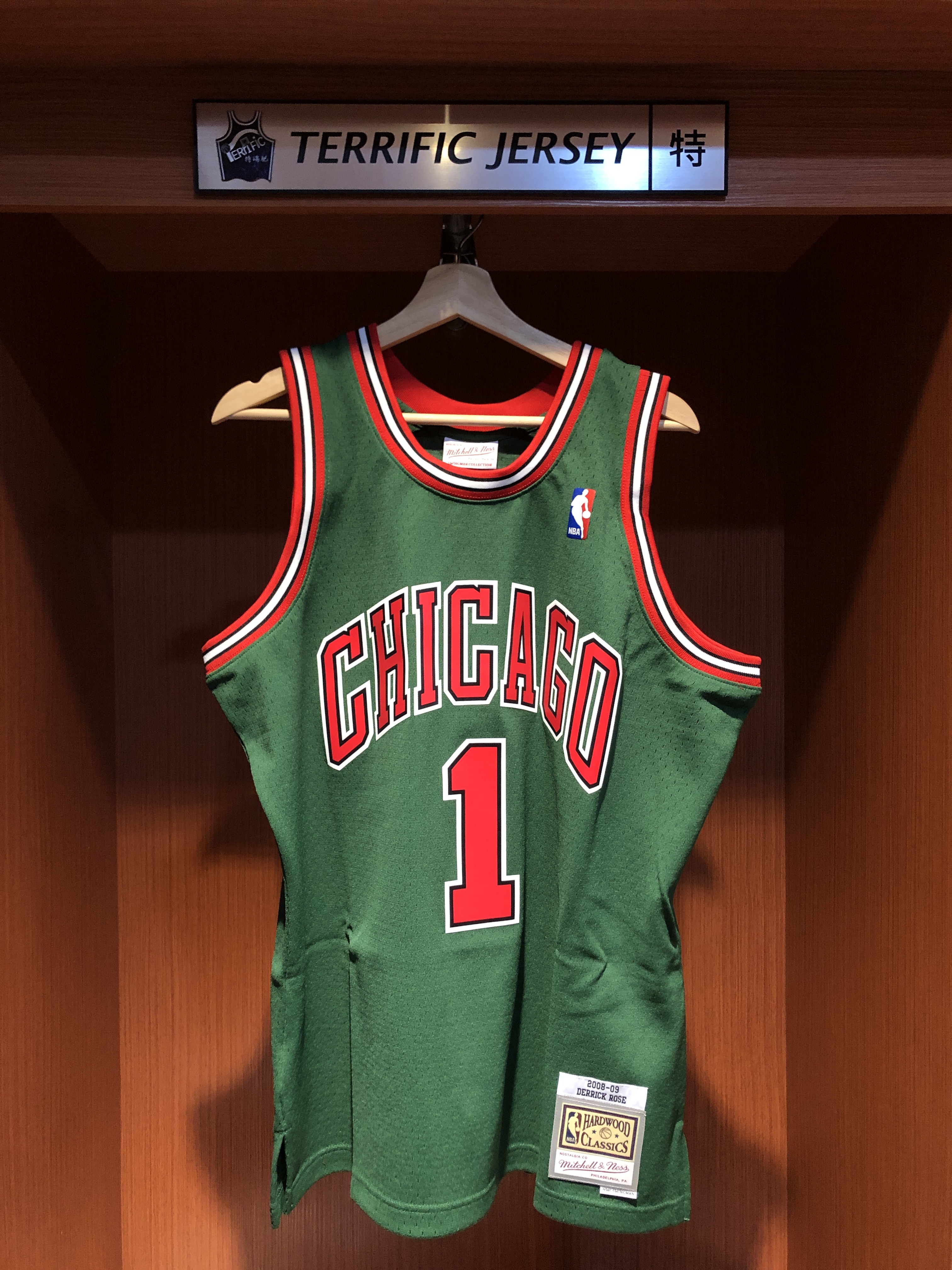 NBA球衣 Derrick Rose 芝加哥公牛 環保綠 08-09 M&N Swingman G2 球迷版 熱轉印 全新