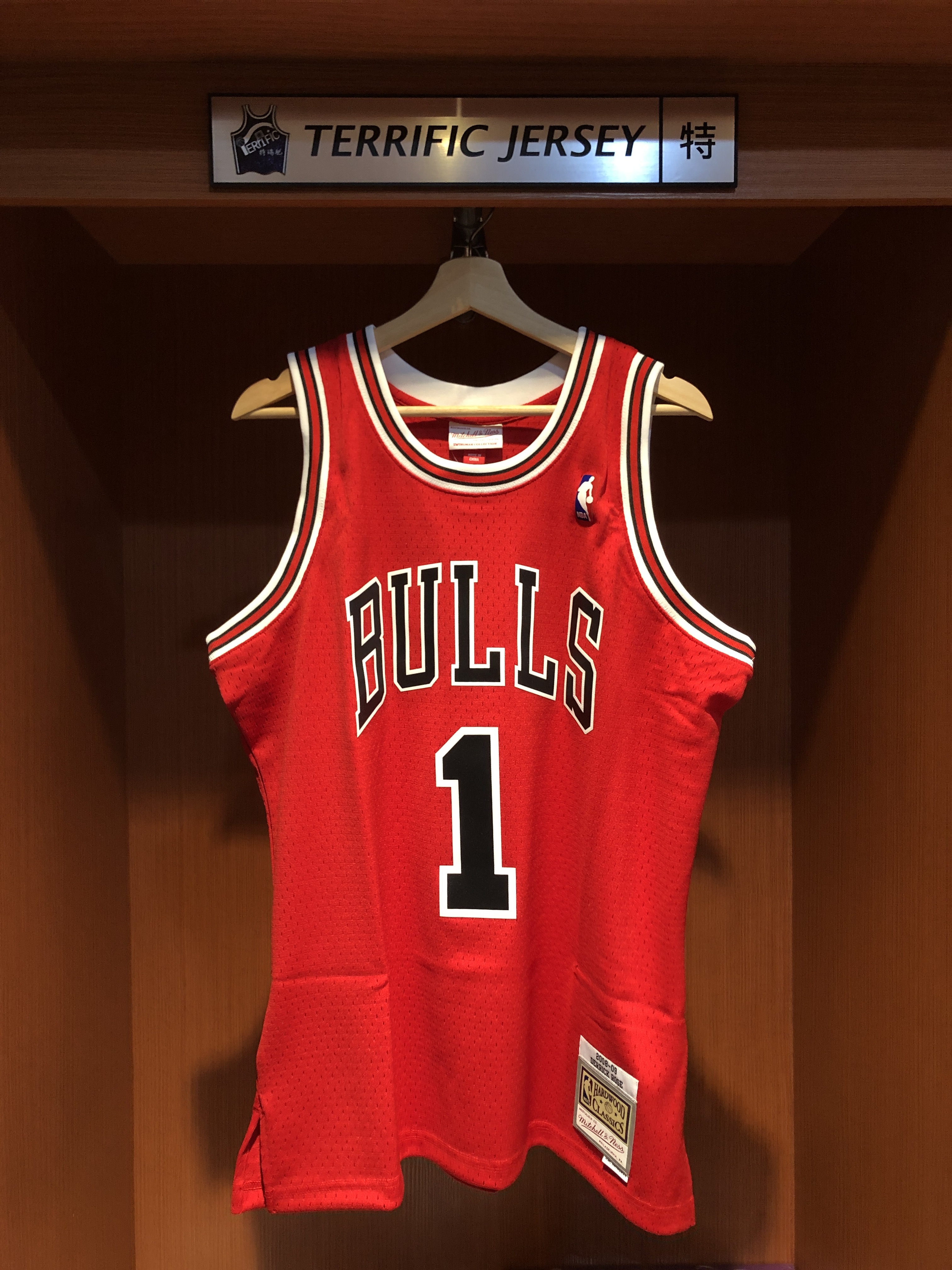 NBA球衣 Derrick Rose 芝加哥公牛紅 08-09 M&N Swingman G2 球迷版 熱轉印 全新