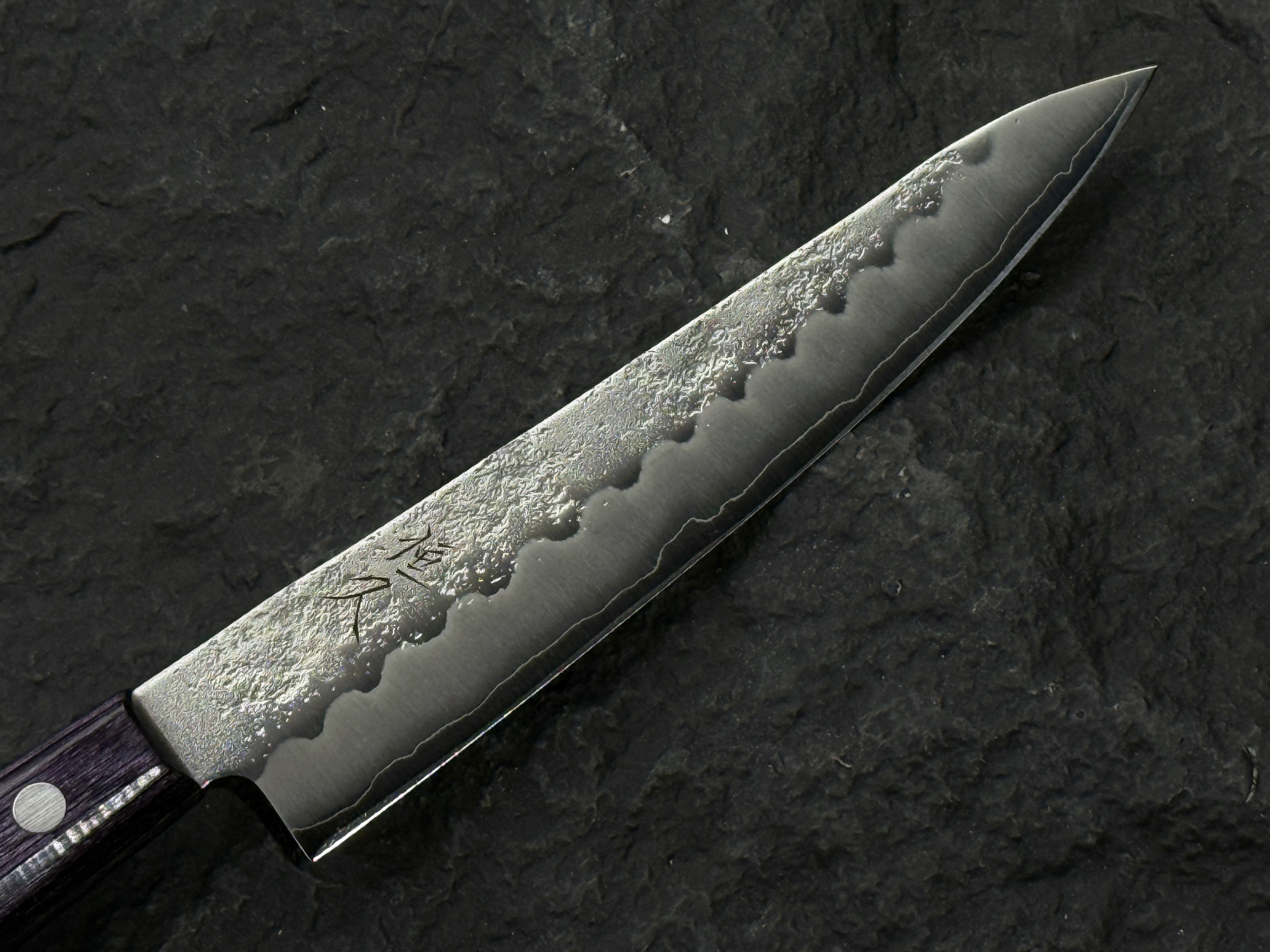 恆久 銀三鋼 梨地 小刀