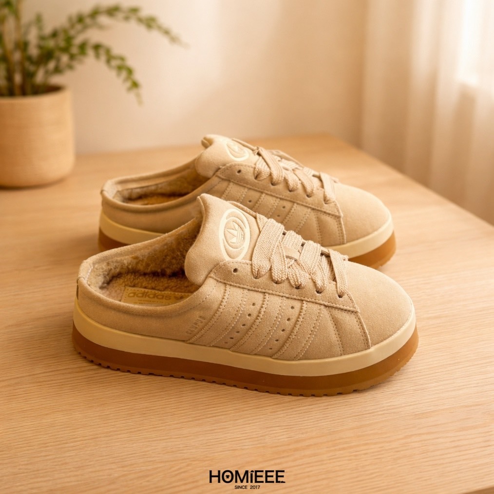 Adidas Originals Campus 00 穆勒鞋 厚底 卡其 女鞋 [JR3732]
