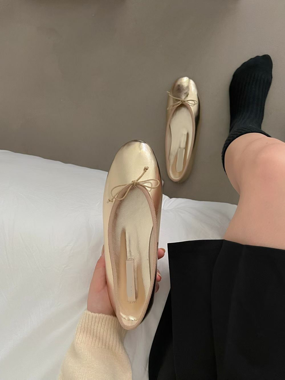 甜美氣息蝴蝶結圓頭平底娃娃鞋 / 5色