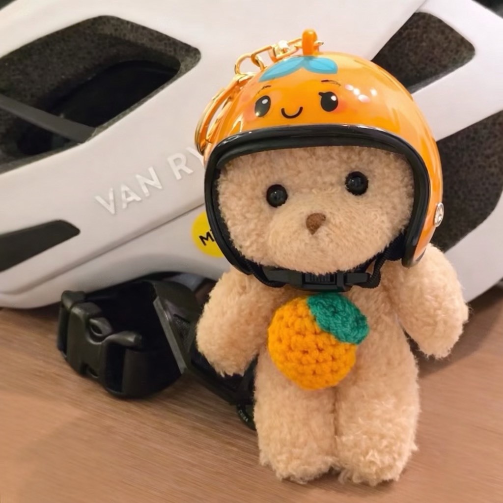 韓國濟州島限定！！安全帽小熊 毛絨玩偶吊飾