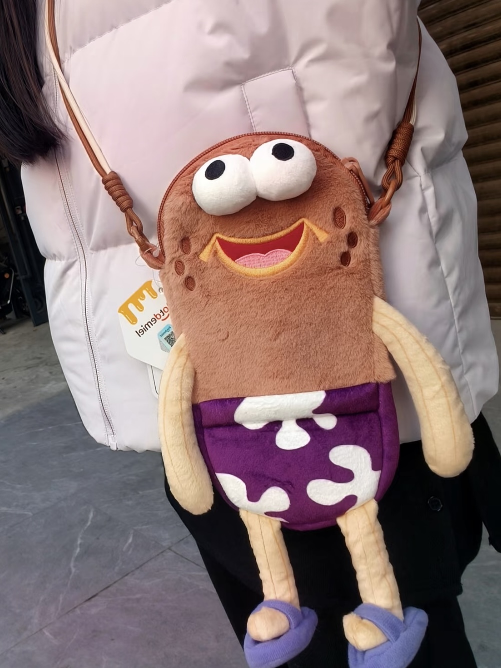 正版授權 比奇堡居民系列 路人魚 斜挎包