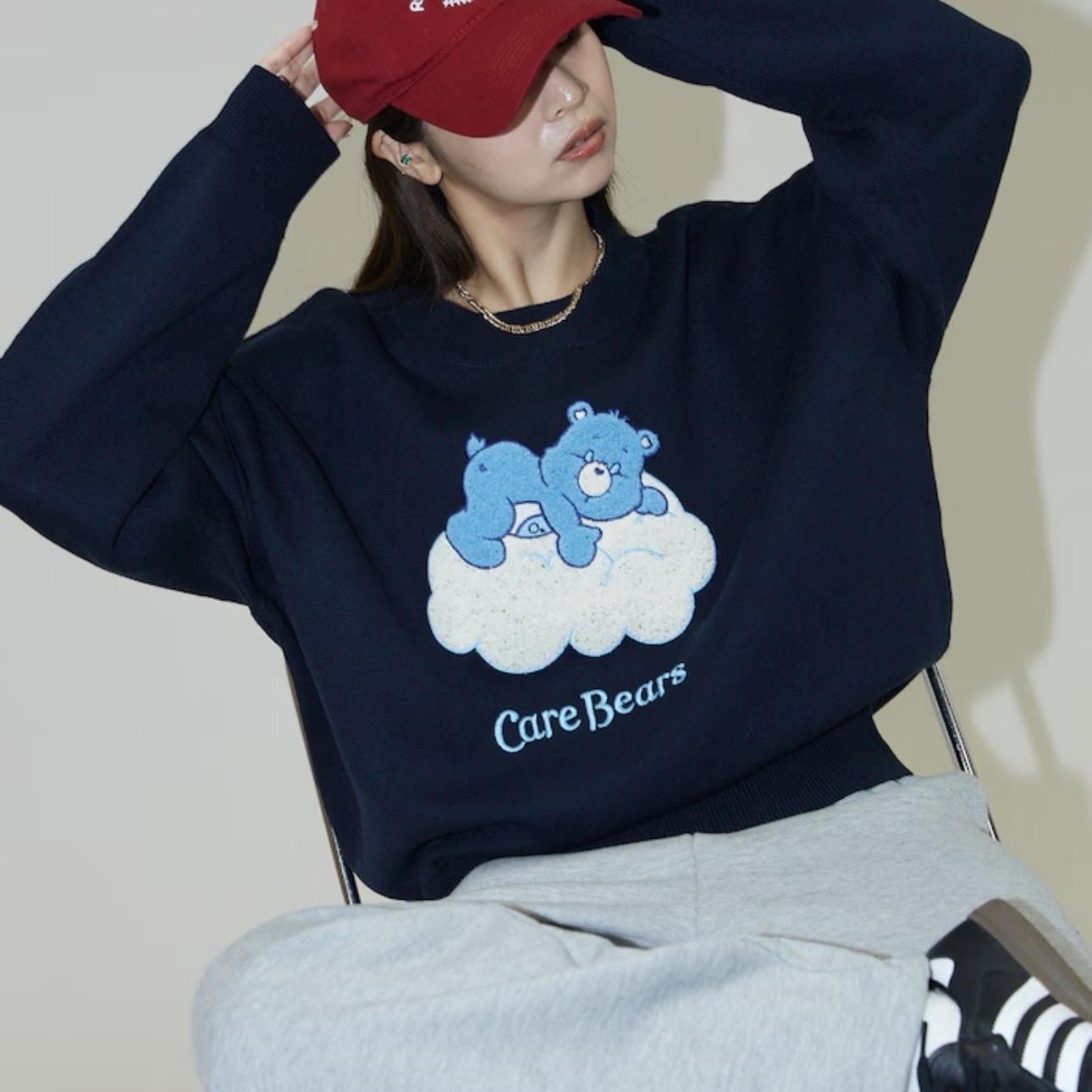 CARE BEARS x PUBLUX 雲朵彩虹熊 針織衫 圓領大學T 長袖 日本代購