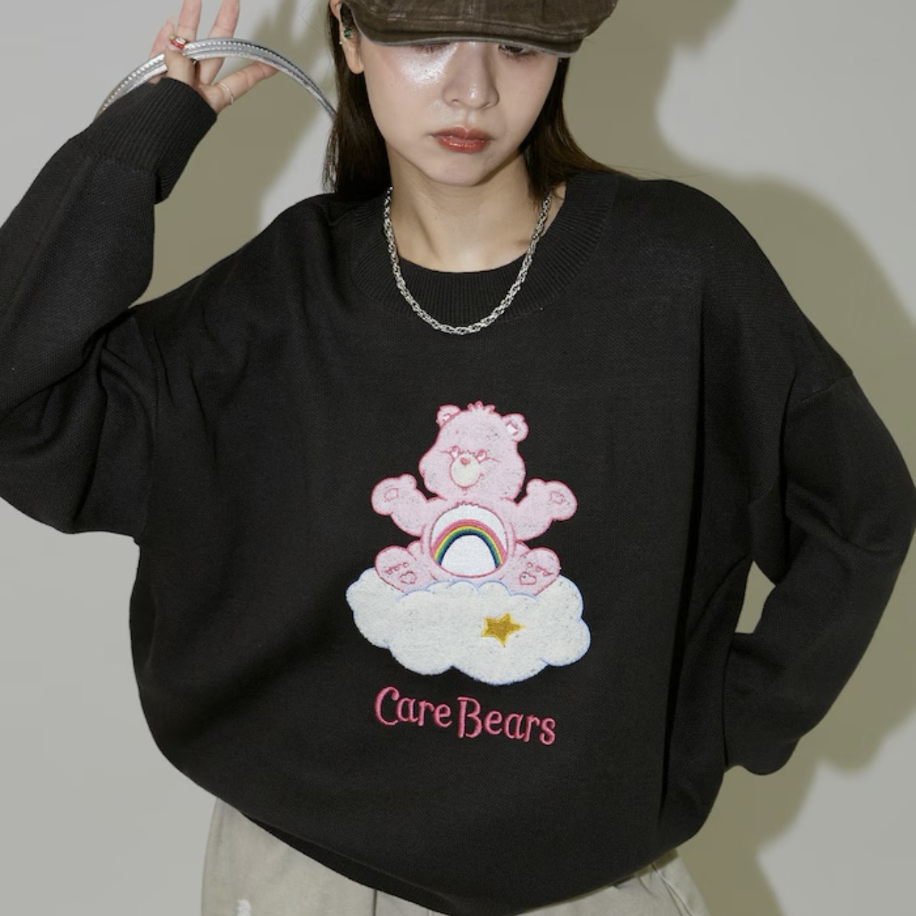 CARE BEARS x PUBLUX 雲朵彩虹熊 針織衫 圓領大學T 長袖 日本代購