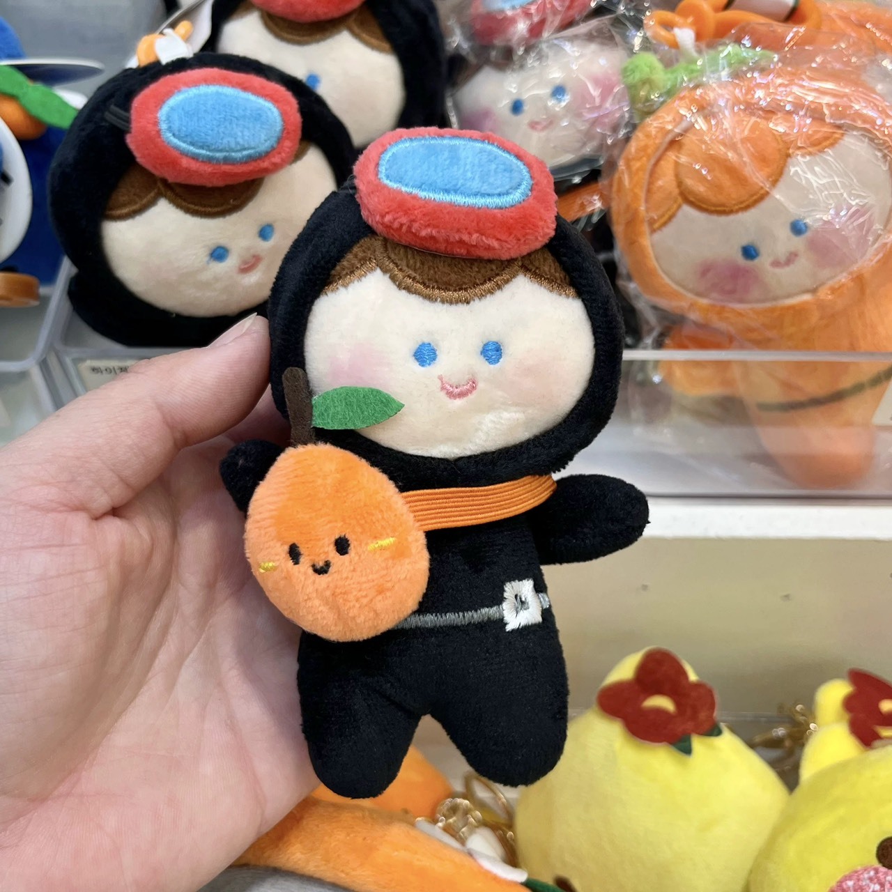 韓國濟州島限定！！橘子 石頭爺爺 海女與小熊 毛絨吊飾