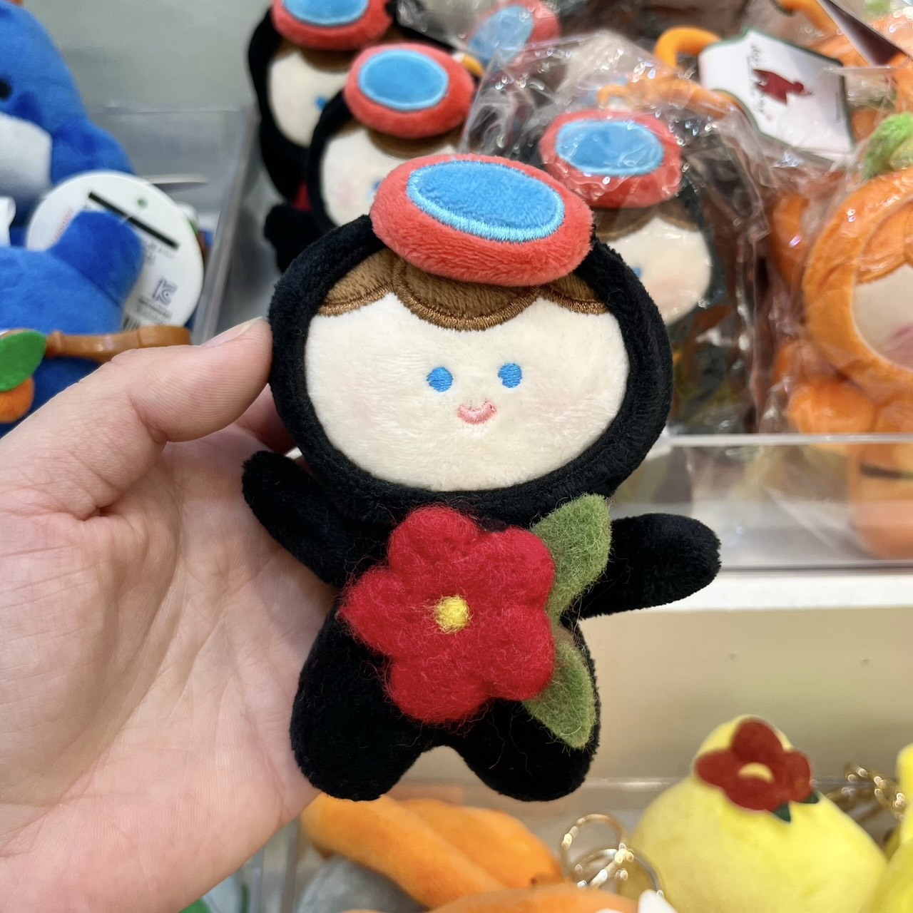 韓國濟州島限定！！橘子 石頭爺爺 海女與小熊 毛絨吊飾