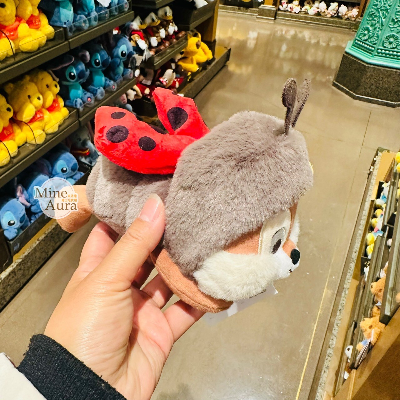 小蜜蜂 黑鼻 奇奇 Chip 翅膀可動設計 娃娃 玩偶 奇奇蒂蒂 Chip 'n Dale -上海迪士尼樂園