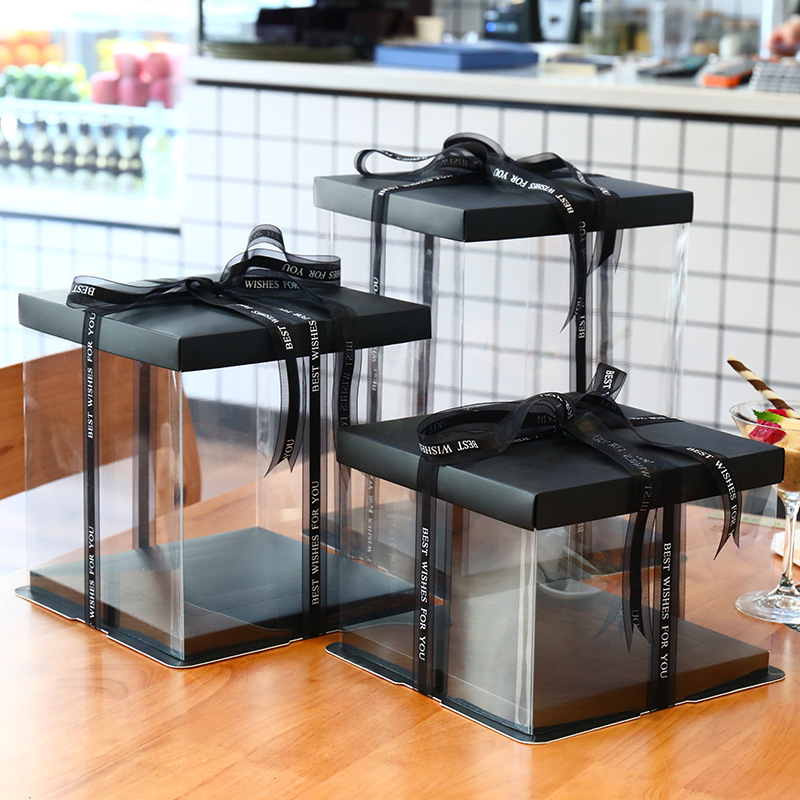 【台灣現貨速發】12吋 大透明盒 禮物盒 大型蛋糕盒｜高38*寬34*34公分