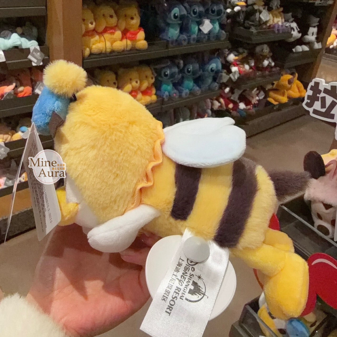 小蜜蜂 唐老鴨 Donald 翅膀可動設計 娃娃 玩偶 -上海迪士尼樂園