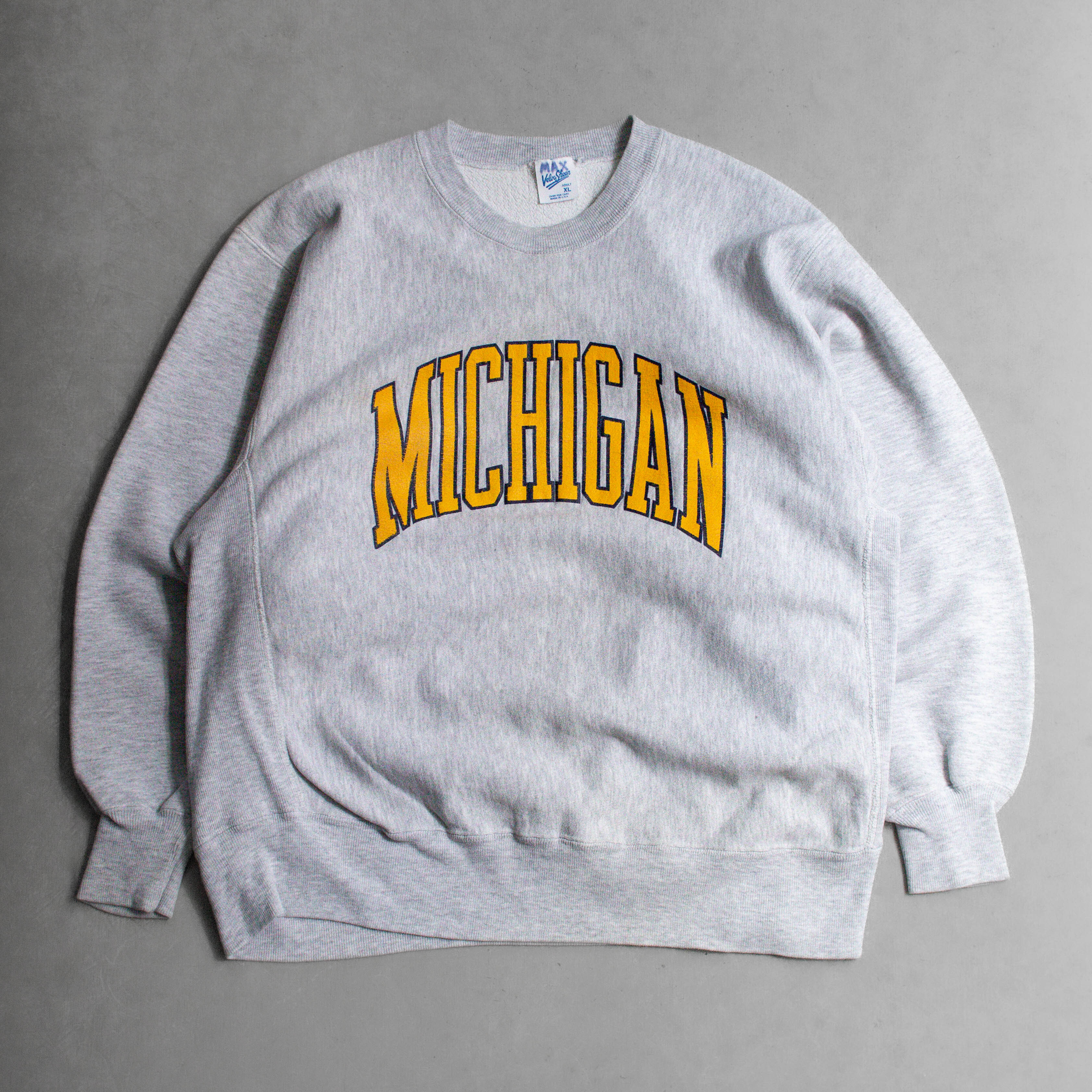 VELVA SHEEN REVERSE WEAVE SWEATSHIRT 美國製 密西根 灰色 大學T