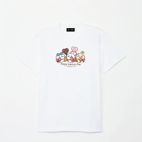 2026 Chiikawa Happy Valentine's Day T-shirt (蝴蝶結款,9色)