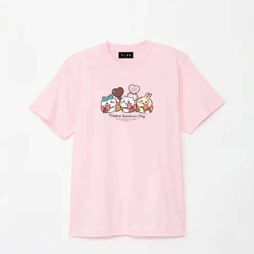 2026 Chiikawa Happy Valentine's Day T-shirt (蝴蝶結款,9色)