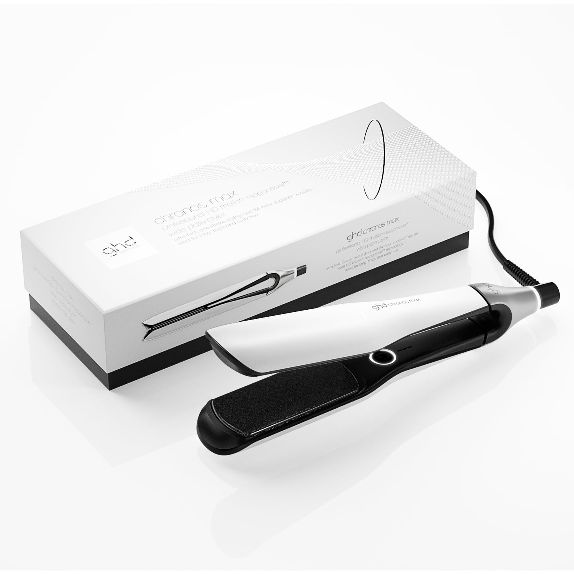 GHD CHRONOS MAX 寬版高清亮澤造型夾 – 白色