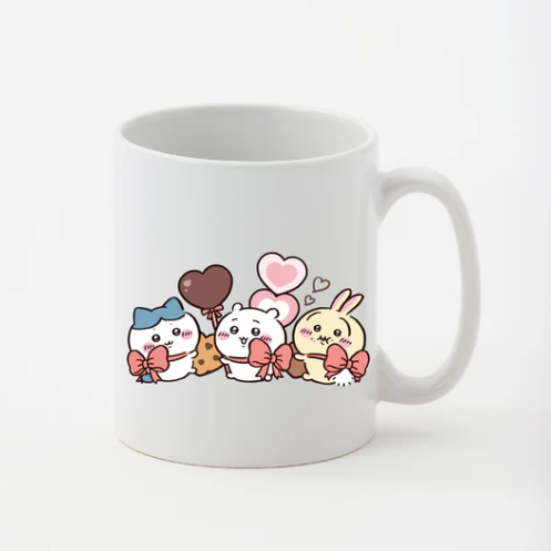 2026 Chiikawa Happy Valentine's Day Mug (蝴蝶結款)