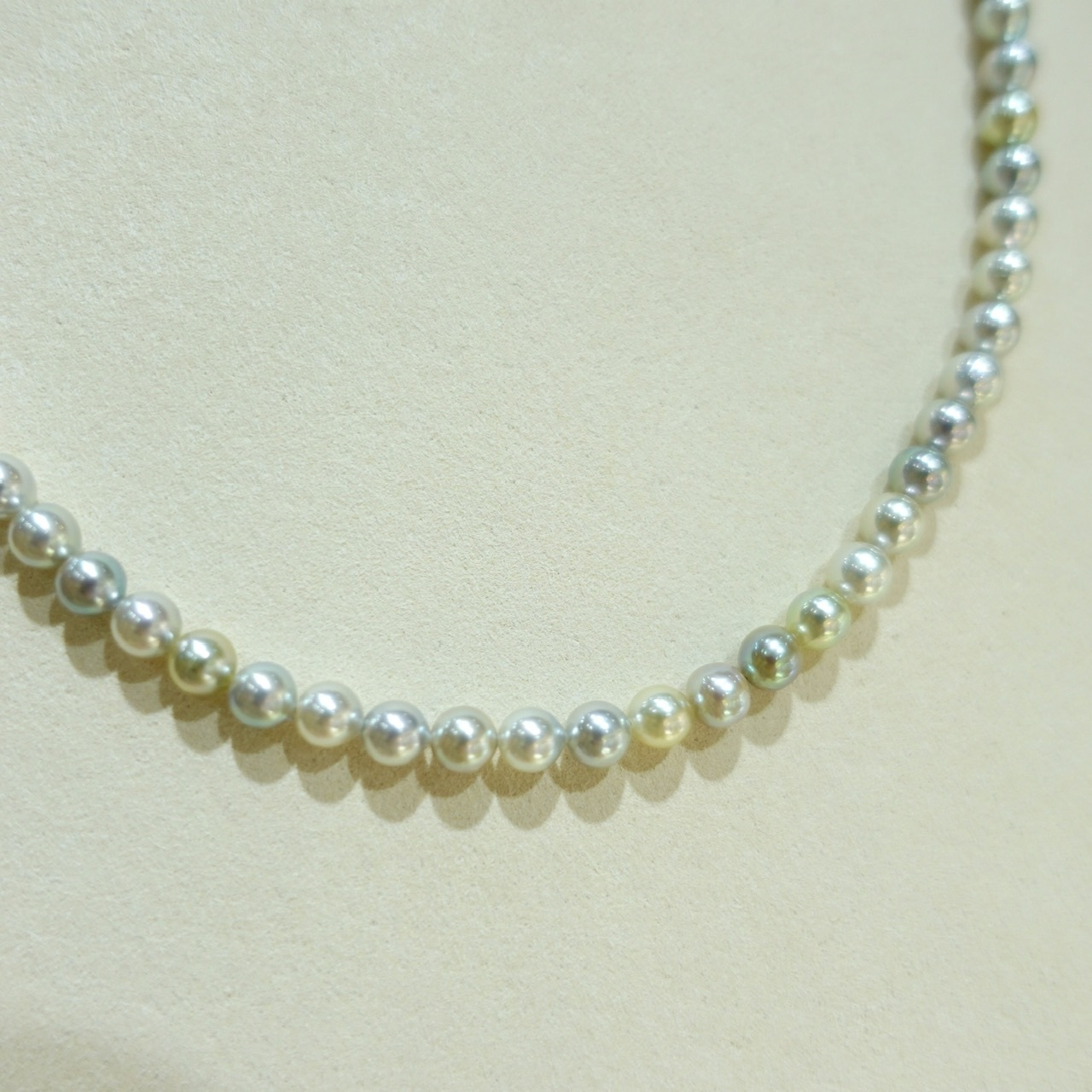 5-5.5mm 天然糖果色Akoya珍珠項鏈