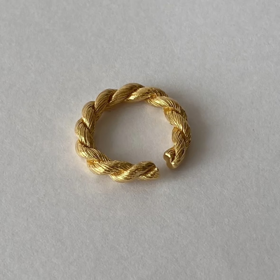 Lace Braid Ring (gold)｜FLAVOUR