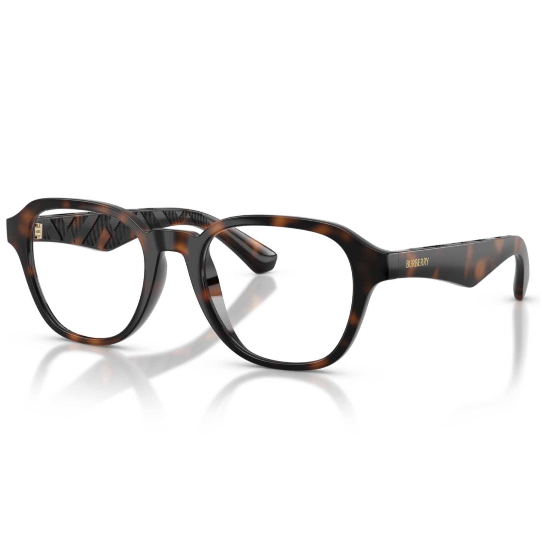 【BURBERRY】B2444U 3002-51mm 方框光學眼鏡♣(琥珀)