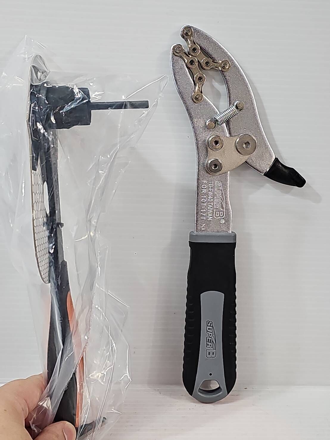 (2支入) SUPERB TB-FW40 +TB-1445 拆卸飛輪扳手 拆裝 SRAM AXS 12速用 萬用飛輪固定扳手 SUPER B Chain whip pliers 拆裝飛輪工具