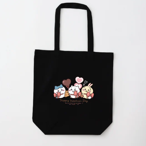 2026 Chiikawa Happy Valentine's Day Tote Bag, Medium Size (蝴蝶結款,6色)