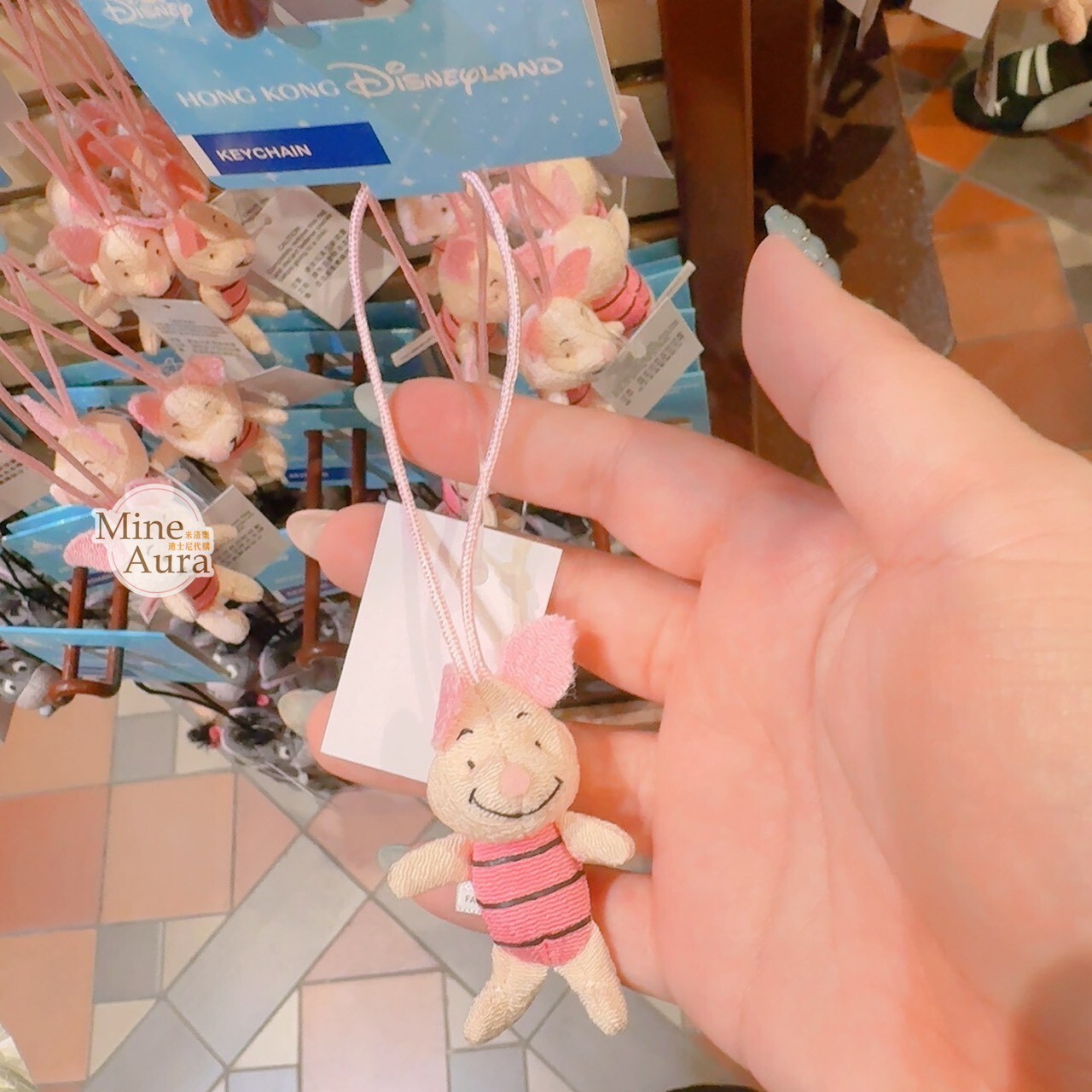 小豬 皮傑 piglet 小玩偶 造型 鑰匙圈 吊飾 小熊維尼 Winnie the Pooh -香港迪士尼樂園