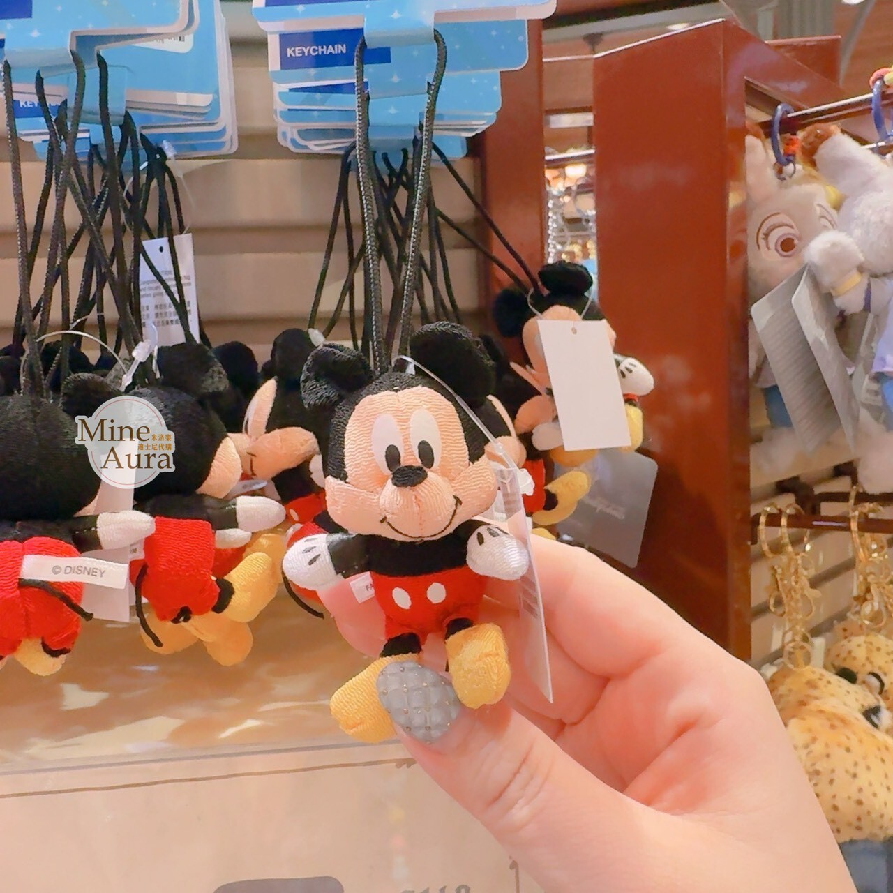 米奇 Mickey 小玩偶 造型 鑰匙圈 吊飾 -香港迪士尼樂園