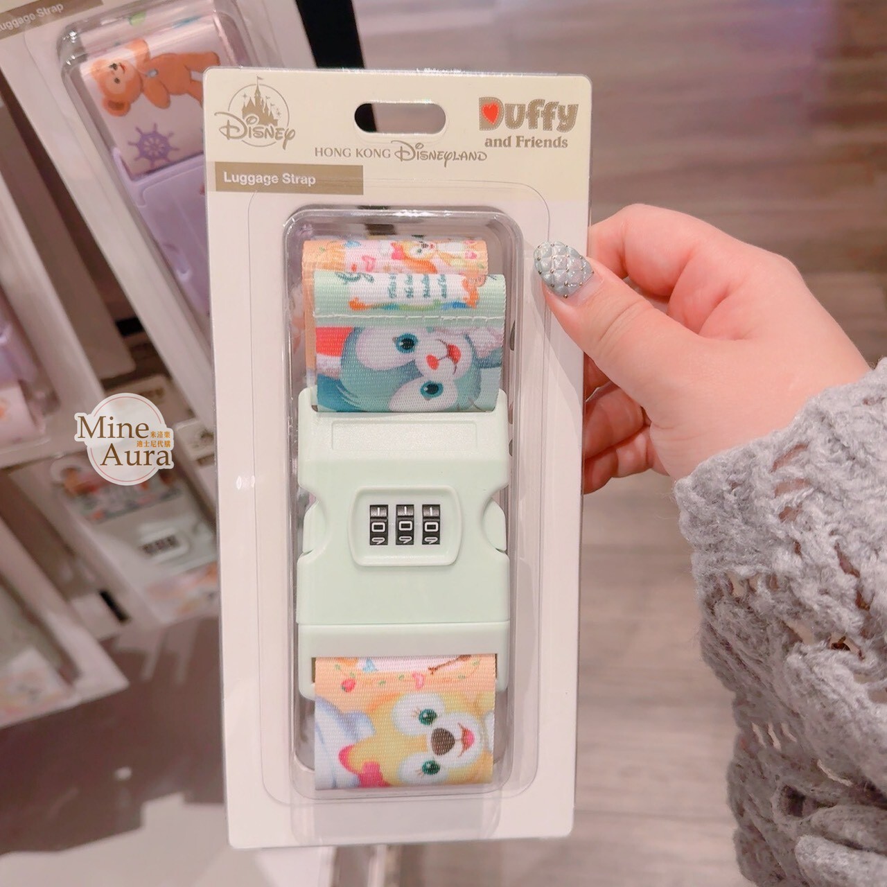 達菲 Duffy 與好友們 圖案 密碼鎖 行李束帶 D&F達菲系列 -香港迪士尼樂園