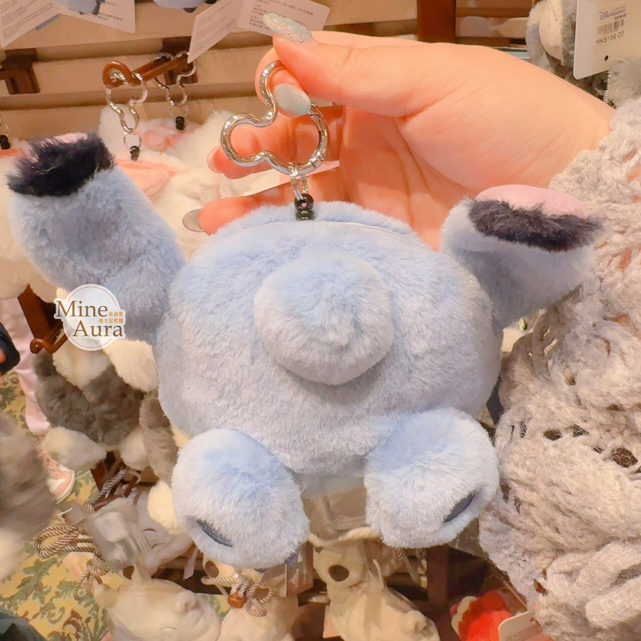 史迪奇 Stitch 屁屁 造型 伸縮 票卡包 吊飾 星際寶貝 Lilo & Stitch -香港迪士尼樂園