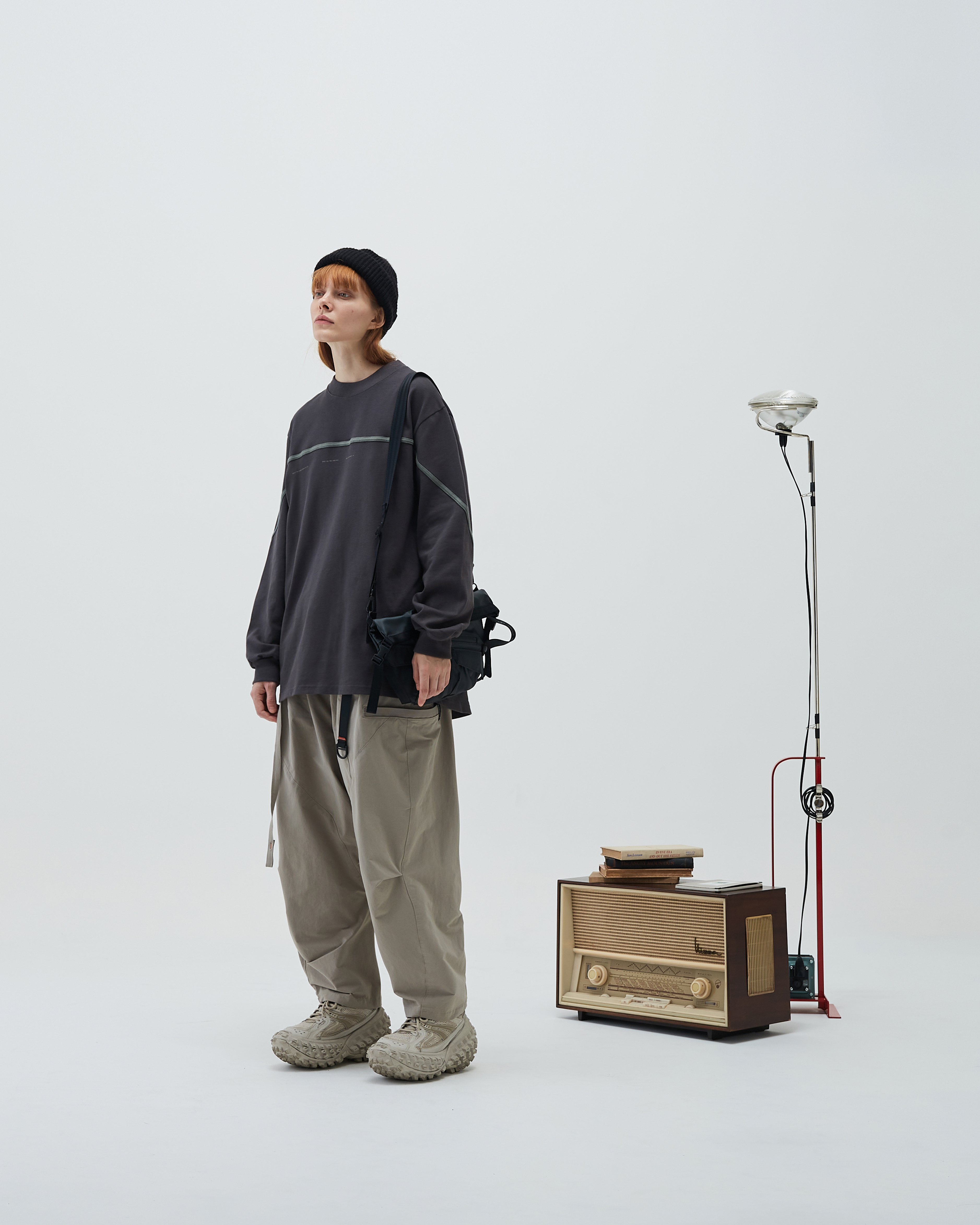 GOOPiMADE VI-G03T “Human-G” L/S Graphic Tee - Iron