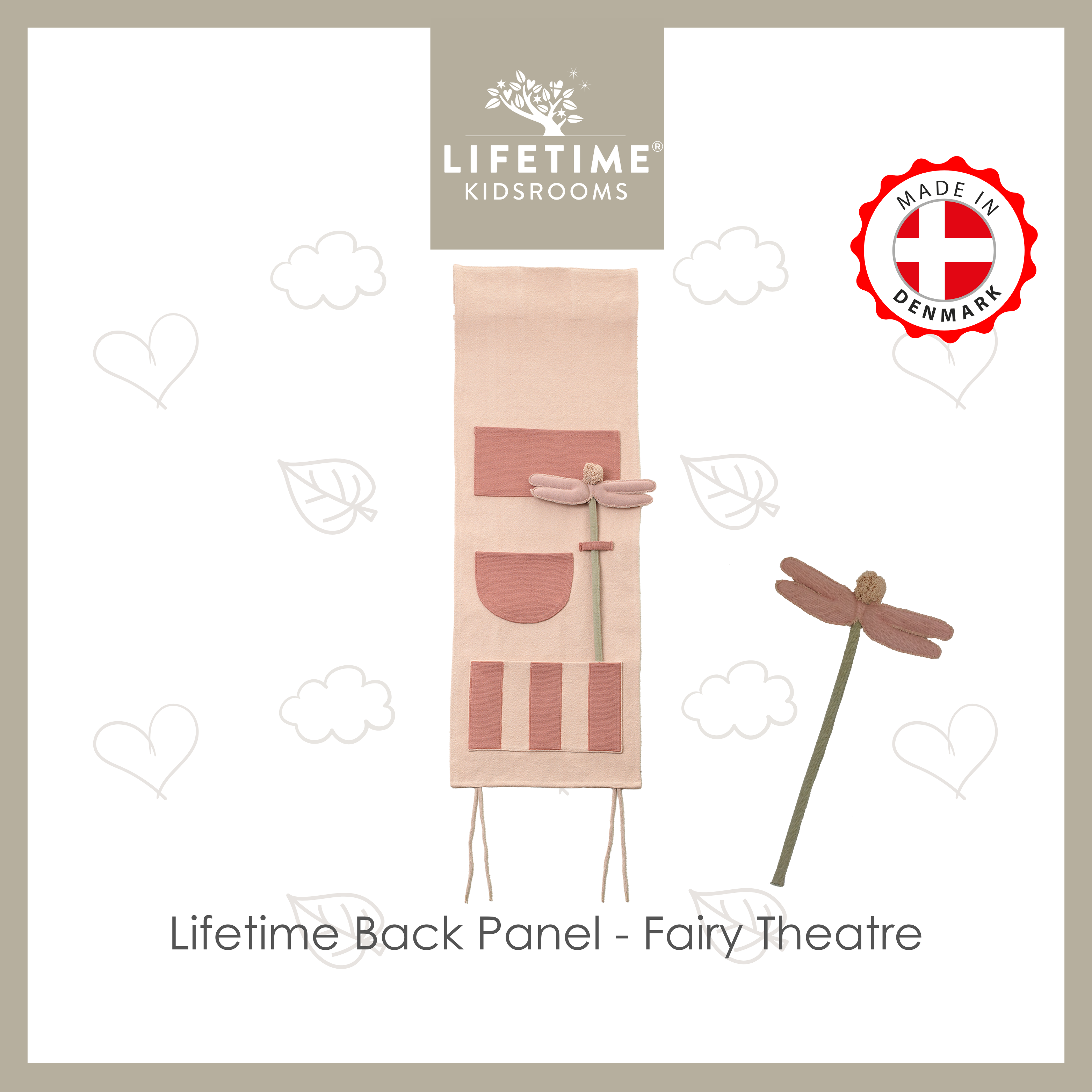 Lifetime Back Panel with pockets - Fairy Theatre