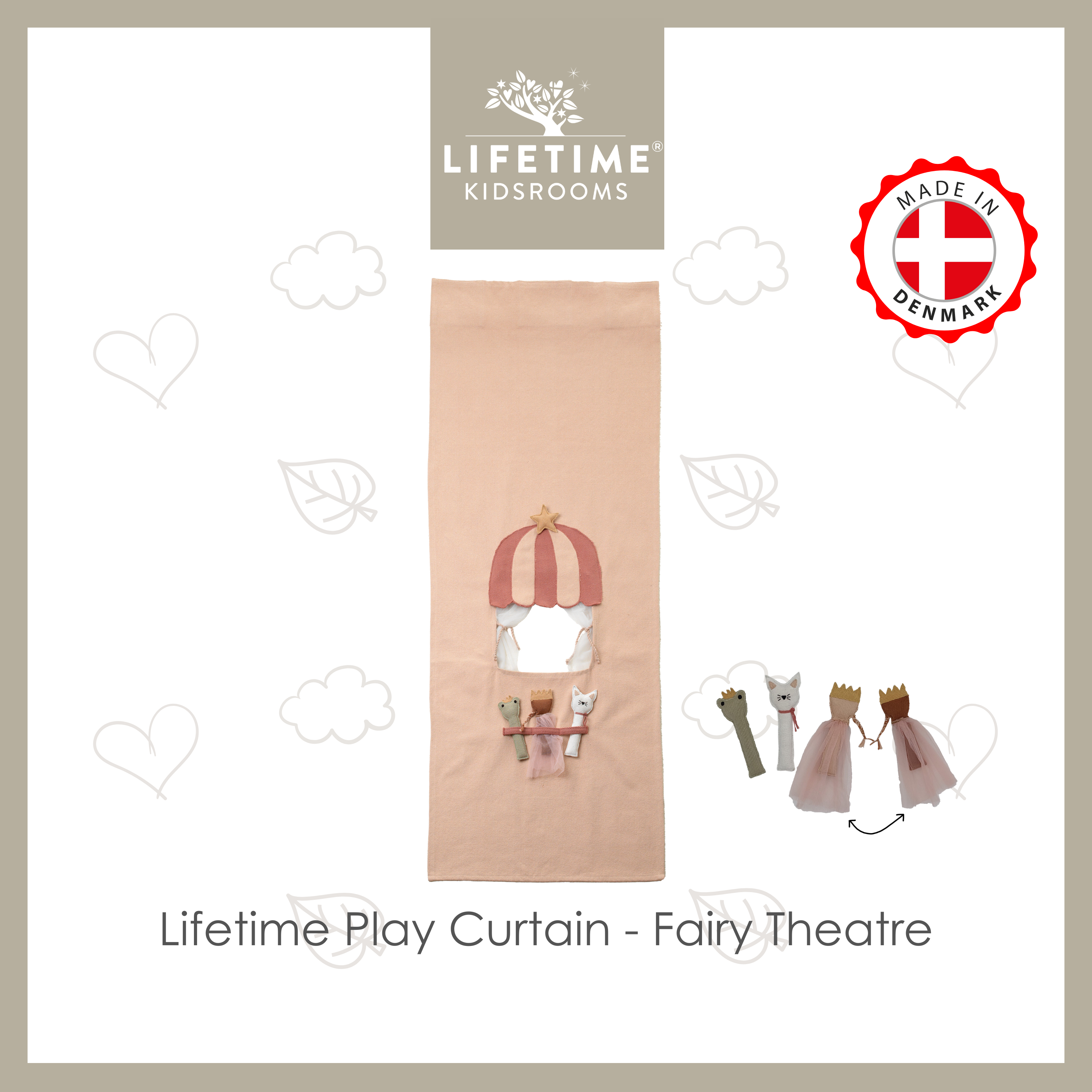 Lifetime Play Curtain for Canopy Bed - Fairy Theatre