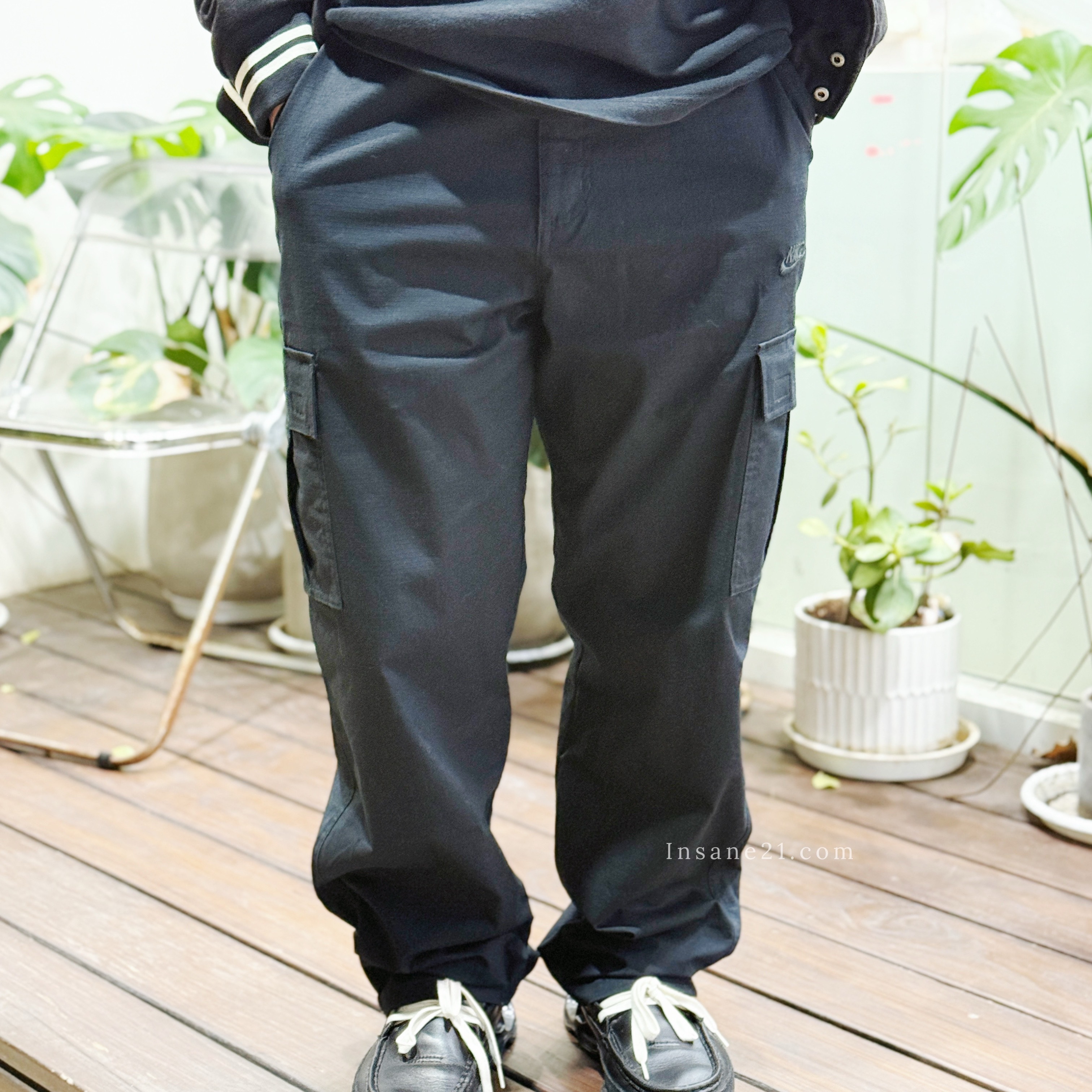 NIKE AS M NK CLUB CARGO PANT 長褲 黑 休閒 口袋 直筒 男款 FZ5766-010