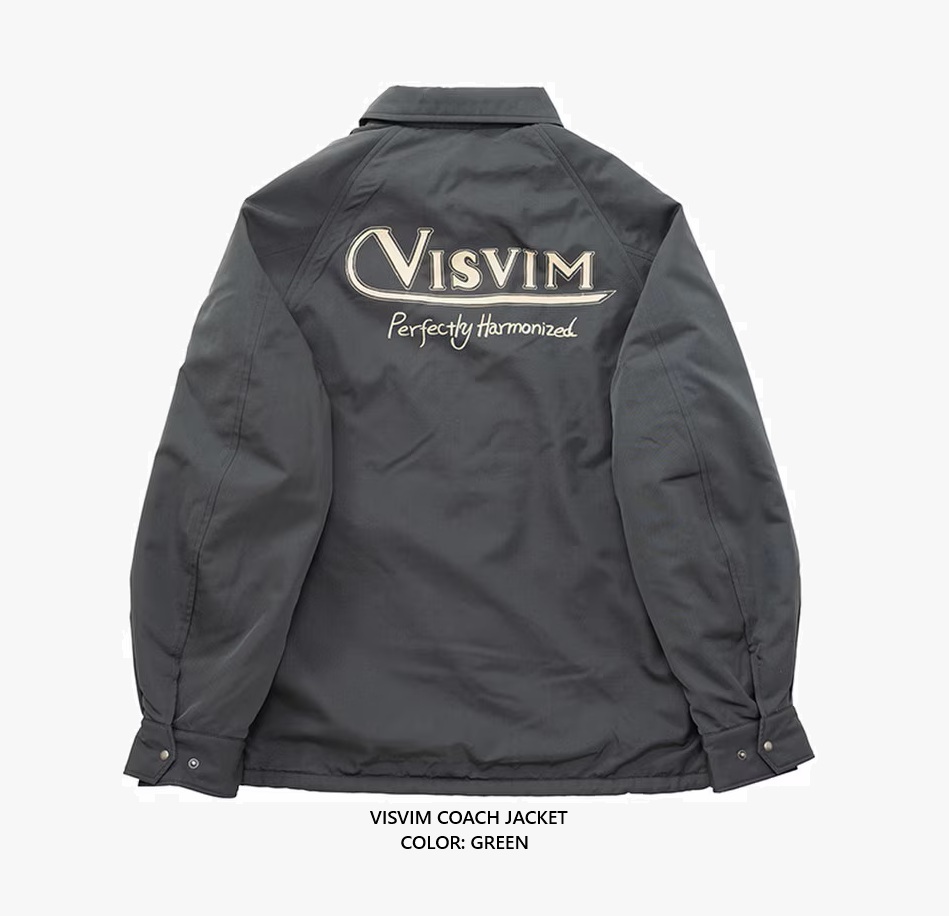 VISVIM COACH JACKET (WOOL/SLIK) - GREEN SIZE 2 PRE ORDER ITEM (預訂中)