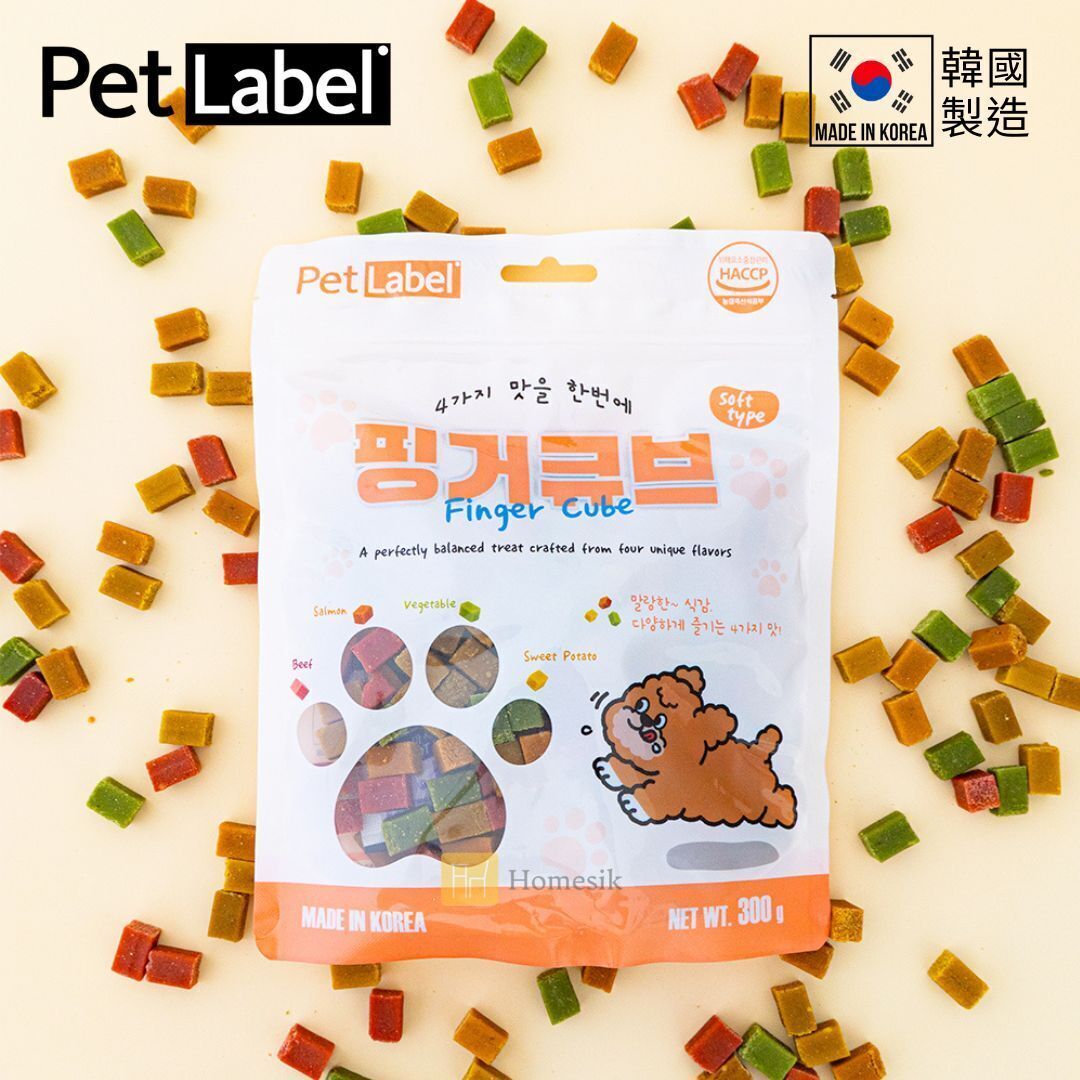 韓國貓狗綜合營養蔬菜肉類手指方塊 (300克) 零食粒 寵物小食
