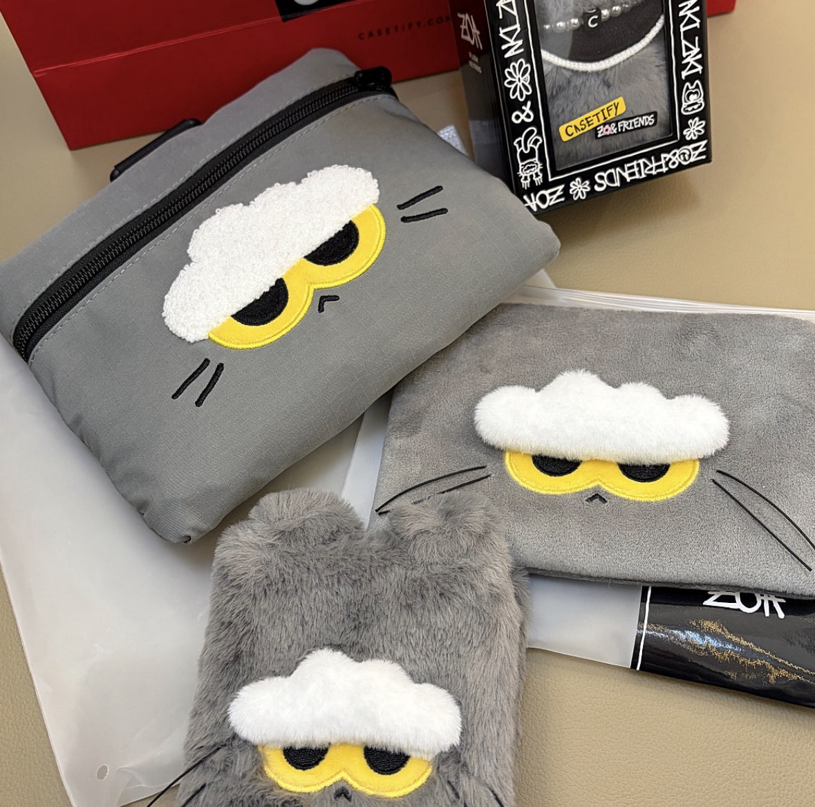 ［Zo&Friends］ Zoa 護照套 灰色