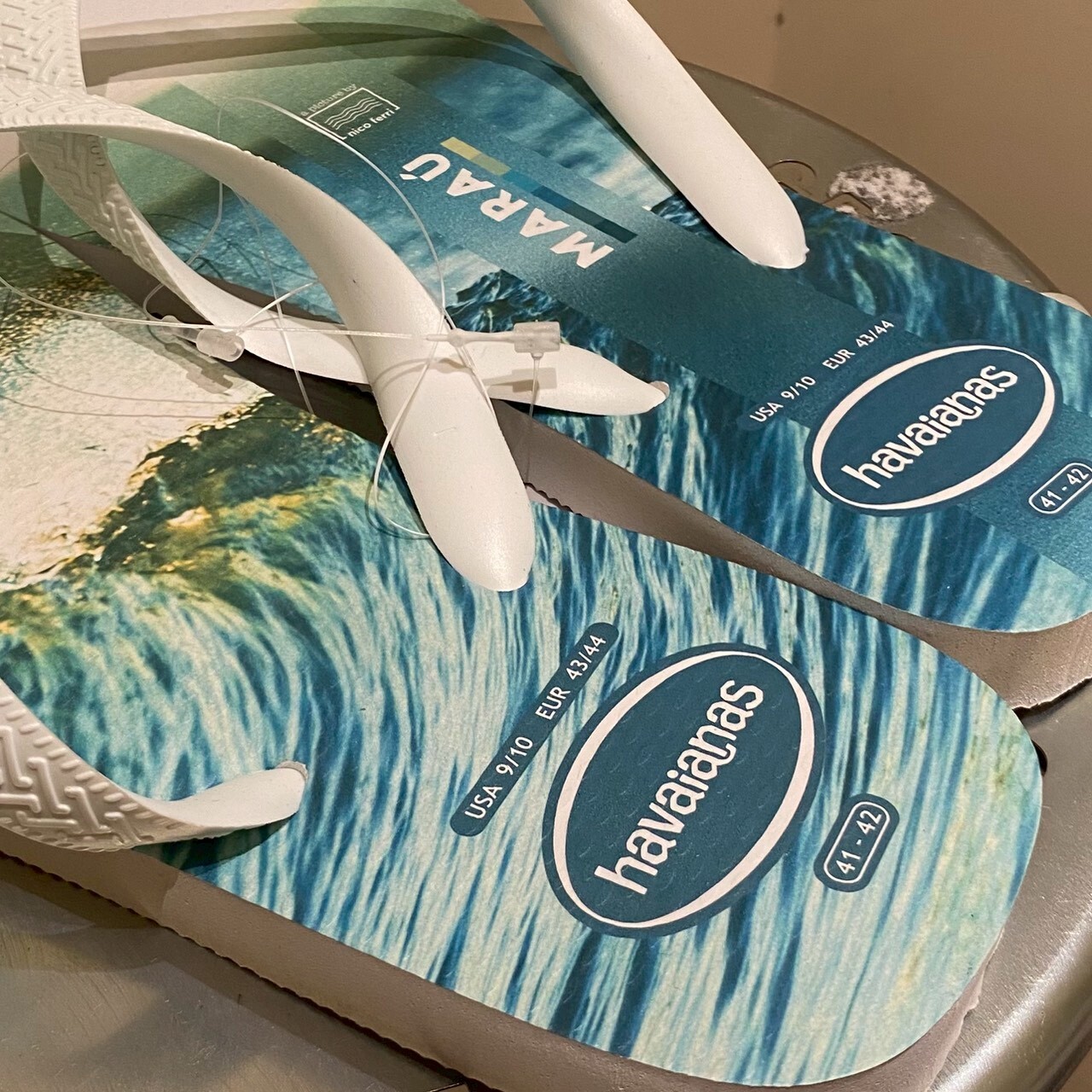 Havaianas 哈瓦仕 拖鞋 男女鞋 海浪 白 Top Surfer 4149971-0198M