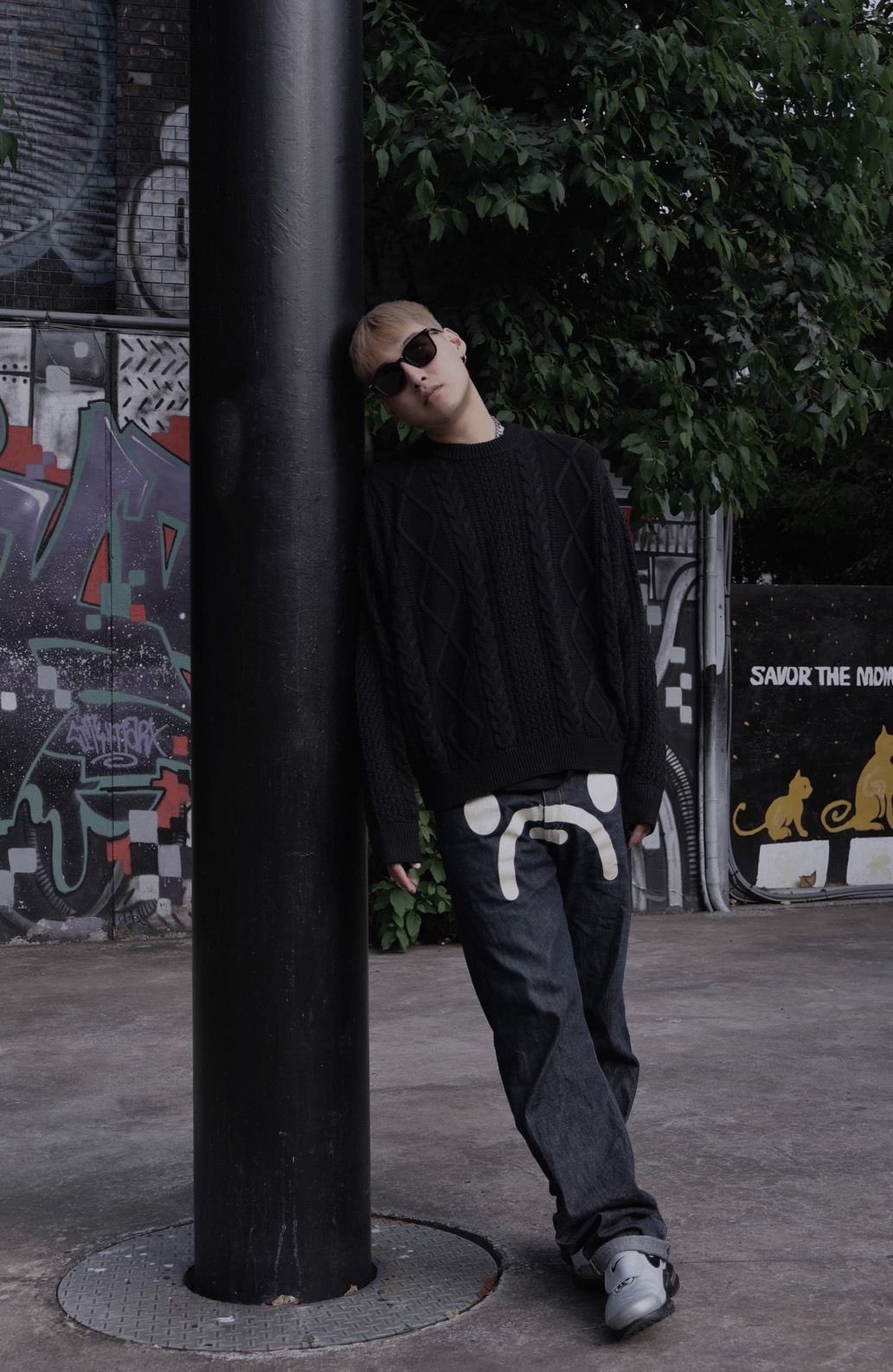 <快速出貨> 重磅麻花毛衣 黑/灰