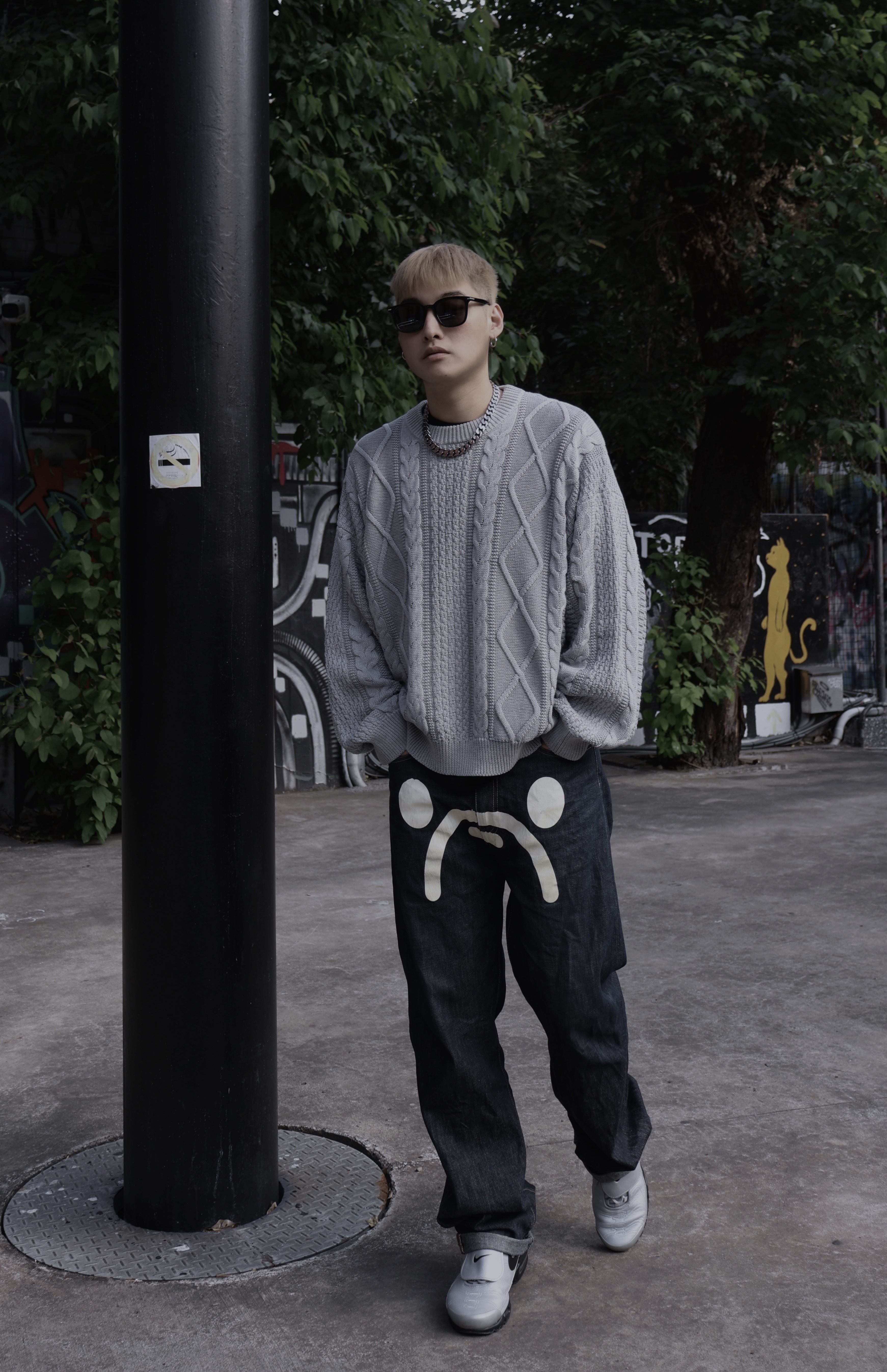 <快速出貨> 重磅麻花毛衣 黑/灰