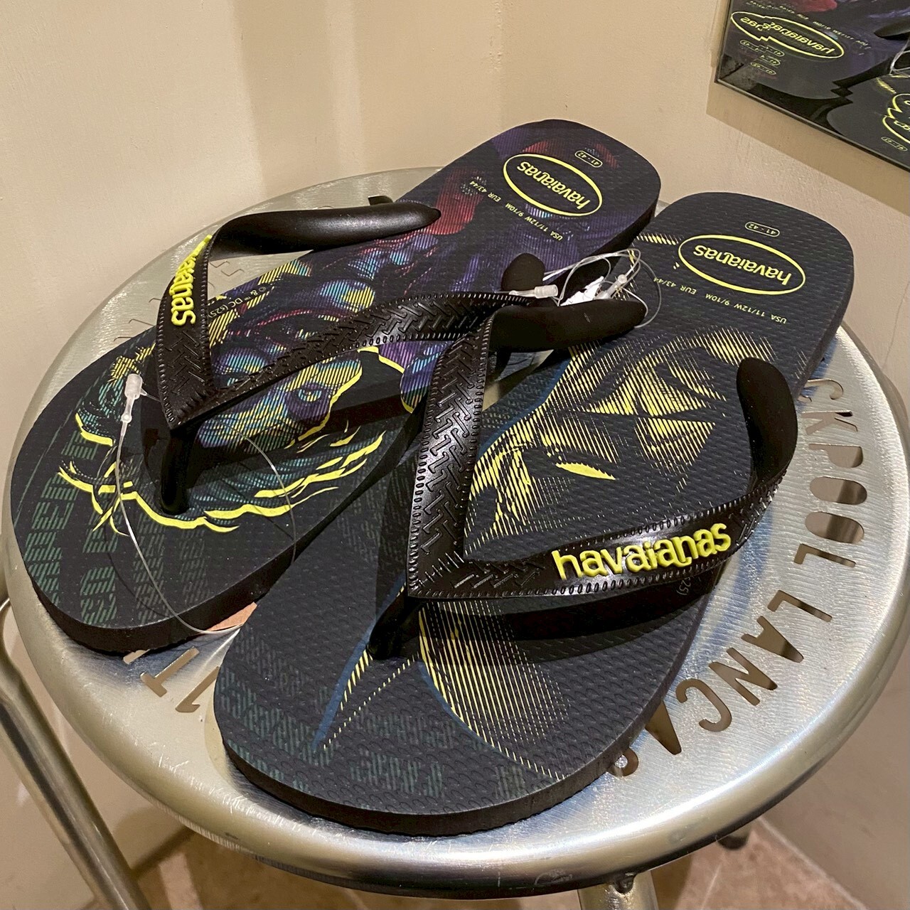 Havaianas 哈瓦仕 拖鞋 男女鞋 美式漫畫 黑 4141765-7892U