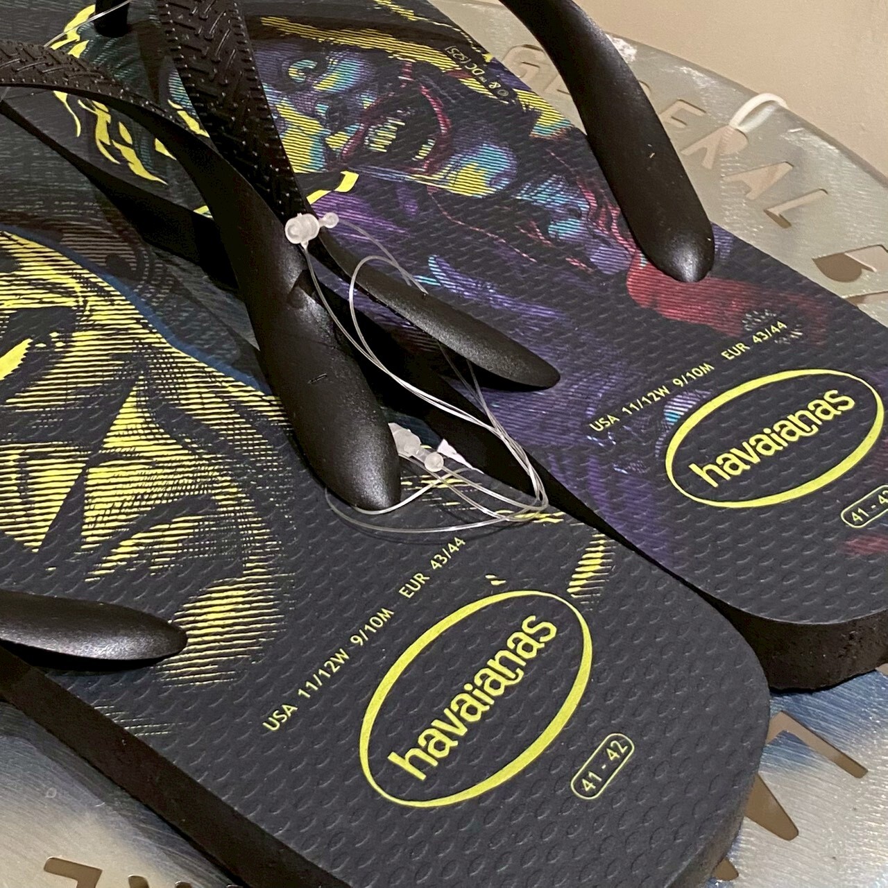 Havaianas 哈瓦仕 拖鞋 男女鞋 美式漫畫 黑 4141765-7892U