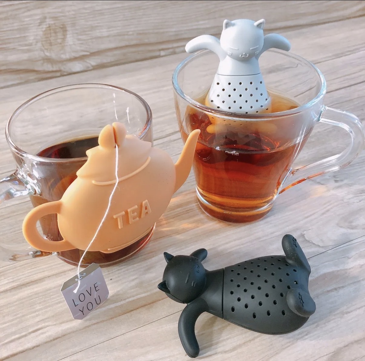 JP 貓貓造型濾茶器 隨機色 3390 TK260126