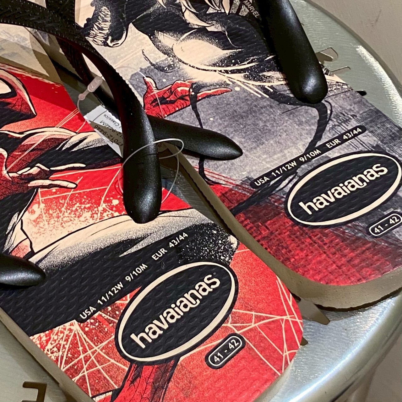 Havaianas 哈瓦仕 拖鞋 男女鞋  蜘蛛人 猛毒 黑紅 4147012-9446M